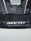 REV’IT! Black & Silver Genuine Leather Armoured Racing Jacket Padded (M)
