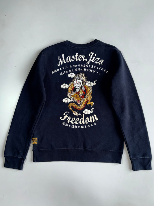 Vintage Master Jizo Bosatsu Original Embroidered Pullover (M)