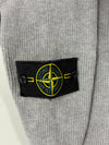 Stone Island Grey Ribbed Knit Raglan Crewneck Sweater (L)