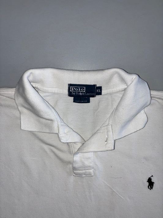 Polo by Ralph Lauren Custom Fit Polo (White) (XL)