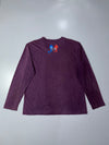 Big Train Osaka “Aka & Ao-Oni” Embroidered Long Sleeve Tee – Purple, (XL)