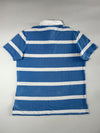 Polo Ralph Lauren Custom Fit Striped Rugby Polo - Blue/White (2XL)