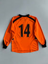 Pendle St. Clare’s School Long Sleeve Football Jersey – Orange & Black (S)
