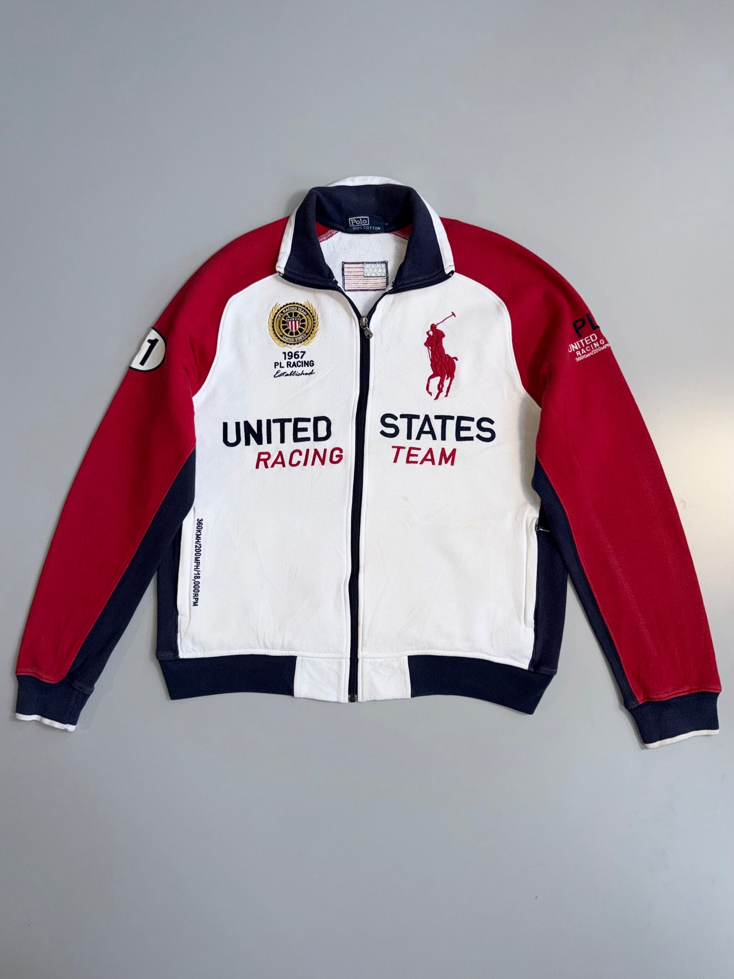 !               Polo*Ralph*Lauren*Original Vintage Racing Jacket All Embroidered (RARE) (M)