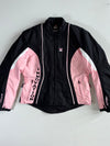 Vintage XTU Women’s Pink & Black Textile Motorcycle Jacket – “Innovation” (M)