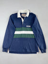 Vintage Abercrombie Navy Green Striped Rugby (M)