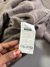 Hugo Boss Merino Wool Knit Polo Sweater – Taupe Melange (L/XL)