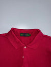 Bean Pole Vintage Short Sleeve Pique Polo — Crimson Red (L/XL)