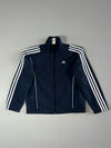 Vintage Adidas Navy Blue 3-Stripe Woven Track Jacket (XS/S)