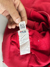 Fila Red Sleeve Spellout Pullover Hoodie (L)
