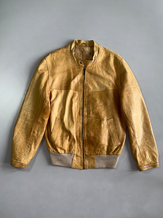Vintage Premium Original Oversized Leather Jacket (M)
