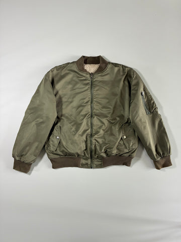 Olive Reversible Bomber Jacket (M)