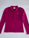 Lacoste Long Sleeve Stretch Polo Magenta (M)