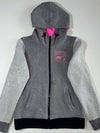 Roots Athletics Grey & Pink Reversible Zip Hoodie – Women’s (S)