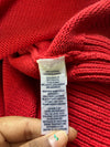 Chaps Classic V-Neck Cotton Knit Sweater – Red (2XL)