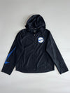 Nike Running Windbreaker Jacket – Black Static Swoosh Graphic (XL)