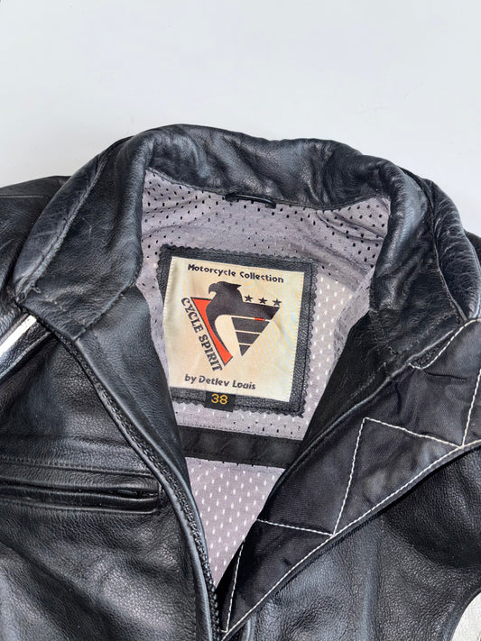 Vanucci Cycle Spirit By Detlev Louis - Pure Leather Racing Jacket (Paded)(S)