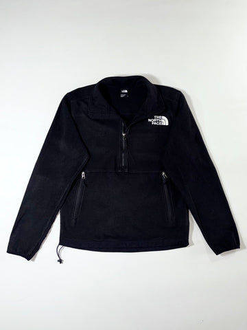 The North Face 1/4 Zip Anorak Fleece Black Zip Pockets (M)