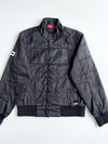 Vintage Puma Quilted Racing Bomber Jacket – Black Y2K (S)