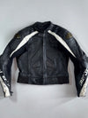 Fire Fox | Leather Racing Jacket with Carbon Fiber Shoulder Armor (Paded)(S)