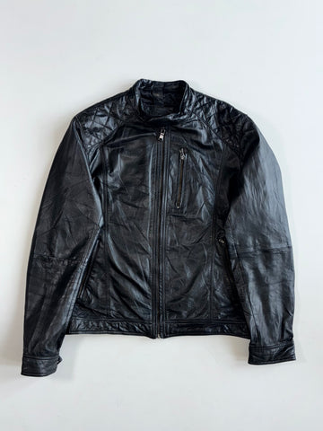 Conbipel Black Leather Jacket(L)