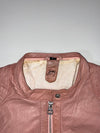Gipsy Genuine Leather Moto Jacket – Dusty Rose Pink (S)