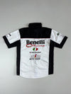 Benelli Selenia MotoGP Team Shirt – Dunlop Racing | White & Black (M)