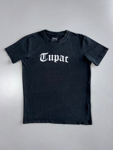 2Pac | Tupac Old English Tee | Faded Black (S)