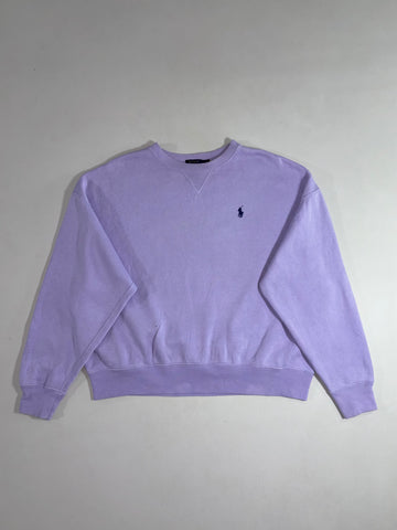 Polo Ralph Lauren Boxy Crewneck Fleece Sweatshirt – Lavender Women’s (2XL)