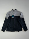 Vintage 90s Nike Grey & Black Track Jacket with Orange Swoosh (S)