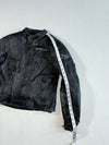 Vintage Giudici Black Leather Motorcycle Racing Jacket Women’s (Properly Padded) (XXS)