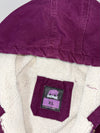 Berne Youth Plum Purple Sherpa-Lined Duck Canvas Hooded Jacket  (XL)