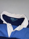 Polo Ralph Lauren Blue & Navy Striped Rugby Shirt (XL/2Xl)