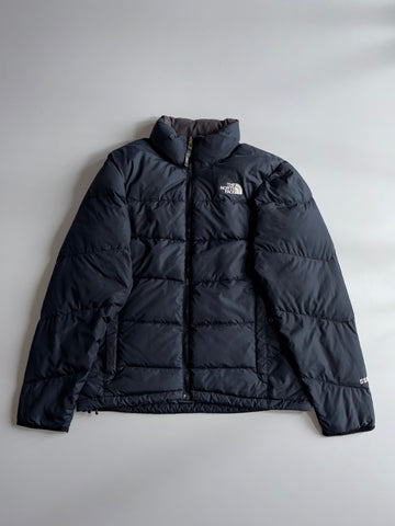 The North Face 550 Puffer Jacket Black Nuptse-Style Down Puffer Jacket (M)