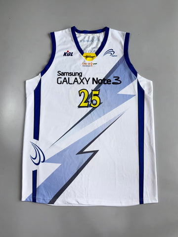 KBL Seoul Samsung Thunders | Galaxy Note 3 Sponsored Game Jersey | #25 (2XL)
