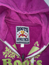 Vintage Roots Athletics Purple Graphic Zip-Up Hoodie (XS/S)