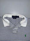 Polo Ralph Lauren Striped Custom Fit Polo (Navy/White) (L)