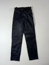 Vintage MaCadam Black Leather Straight Leg Pants (W:24) (L:40)