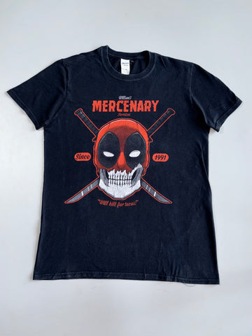 Deadpool Wilson’s Mercenary Services Graphic T-shirt (M)