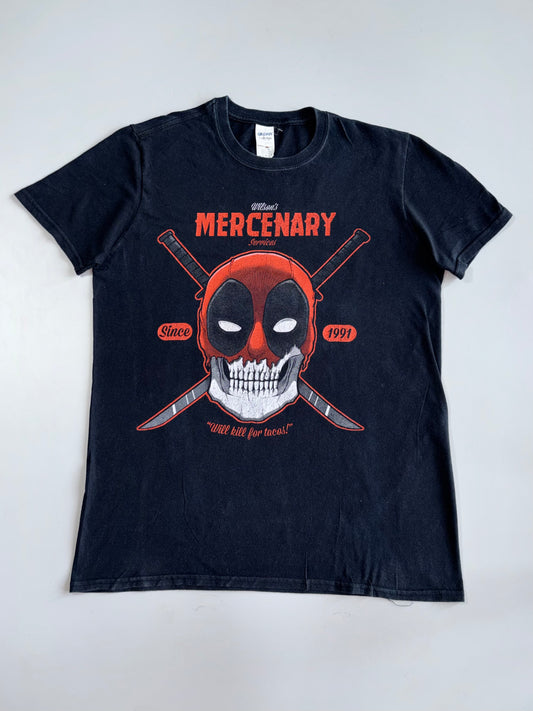 Deadpool Wilson’s Mercenary Services Graphic T-shirt (M)