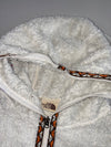 The North Face White Fluffy Fleece Zip Hoodie(S)
