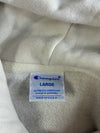 Champion White Script Logo Pullover Hoodie (S)