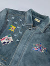 Bashful Bridge Denim Patchwork Jacket Multi Patch (L/XL)
