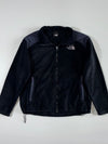 The North Face Full-Zip Fleece Jacket with Nylon Shoulder Overlays – Black – (M)