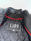 1389 Designed in Australia Colorblock Quilted Lined Women’s Leather Moto Jacket (Paded)(S/XS)