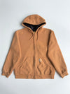 Carhartt Brown Thermal-Lined Active Zip Hoodie Jacket (XL)