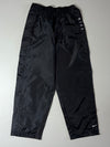 Vintage 90s Nike Spell Out Black Nylon Tearaway Snap Pants (W:28) (L:40)