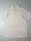 Lacoste Sport Striped Short Sleeve Button-Up Shirt  (XL)