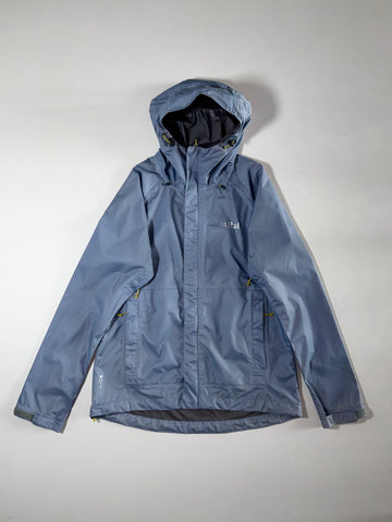 Rab Pertex Shield Grey Waterproof Hooded Shell Jacket – Men’s (M)
