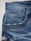 Jico Japanese Oni Embroidered Baggy Jorts (W:34) (L:26.5)